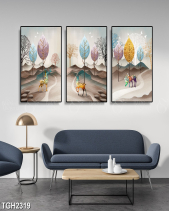 Tranh Phong Cảnh Hươu Và Cây Lá Tgh2319 - belovedbeyond.com