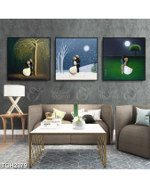 Tranh Bộ 3 Tấm Đôi Tình Nhân Tgh2379 - belovedbeyond.com