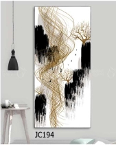 Tranh Trừu Tượng Vàng Jc194 - belovedbeyond.com