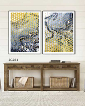Tranh Trừu Tượng Tone Xám Jc261 - belovedbeyond.com