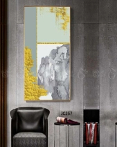 Tranh Trừu Tượng Tone Vàng Xám Jc257 - belovedbeyond.com