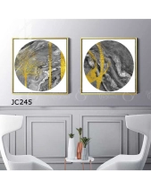 Tranh Vàng Và Xám Jc245 - belovedbeyond.com