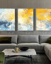 Tranh Tone Vàng Và Xanh Jc281 - belovedbeyond.com