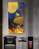 Tranh Hươu Dưới Trăng Jc300 - belovedbeyond.com