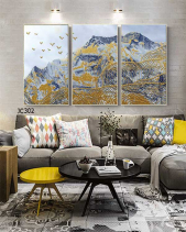 Tranh Dãy Núi Và Đàn Chim Jc302 - belovedbeyond.com