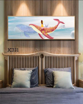 Tranh Cá Voi Và Cô Gái Jc331 - belovedbeyond.com