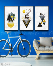 Tranh Hình Khối Và Hươu Tgh2468 - belovedbeyond.com