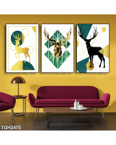 Tranh Trừu Tượng Hình Khối Và Hươu Tgh2470 - belovedbeyond.com