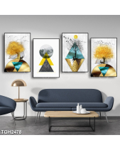 Tranh Hình Khối Và Hươu Tgh2478 - belovedbeyond.com