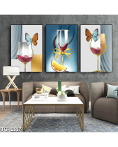 Tranh Ly Rượu Và Bướm Tgh2537 - belovedbeyond.com