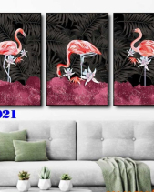 Tranh Bộ 3 Tấm Công Hồng Jt021 - belovedbeyond.com