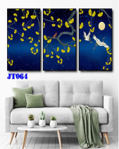 Tranh Chim Và Lá Rẻ Quạt Jt064 - belovedbeyond.com