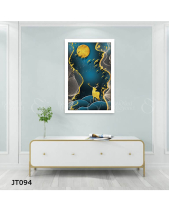 Tranh Hươu Dưới Trăng Jt094 - belovedbeyond.com