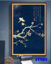 Tranh Cành Hoa Và Chim Jt089 - belovedbeyond.com