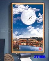 Tranh Thành Phố Dưới Trăng Jt086 - belovedbeyond.com