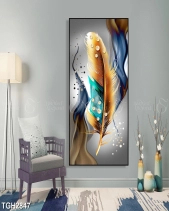 Tranh Chiếc Lông Vũ Bọt Nước Nghệ Thuật Tgh2847 - belovedbeyond.com