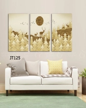 Tranh Hươu Và Rừng Thông Jt125 - belovedbeyond.com
