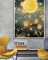 Tranh Trăng Và Lồng Đèn Jt244 - belovedbeyond.com