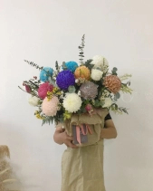 Hộp Vải Bố Mix Cúc Mẫu Đơn Nhiều Màu - belovedbeyond.com