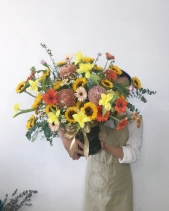 Hộp Vải Mix Hoa Hướng Dương - belovedbeyond.com