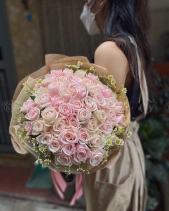 Là Bé - Hoa Hồng Kem Dâu Tặng Sinh Nhật - belovedbeyond.com