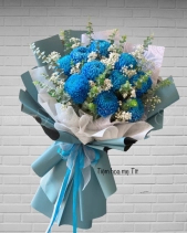 Tiệm Hoa Mẹ Tít - Bó Cúc Mẫu Đơn Xanh - belovedbeyond.com