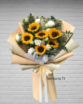 Tiệm Hoa Mẹ Tít - Hoa Mặt Trời Trắng - belovedbeyond.com