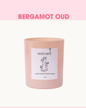 Nến Midimo 300G Hồng - Bergamot Oud - belovedbeyond.com