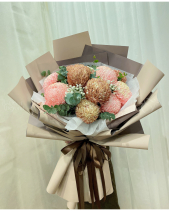 Bó Hoa Cúc Mẫu Đơn Coffee - belovedbeyond.com