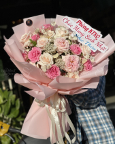 Ht Rose - Bó Hoa Hồng Dâu 03 - belovedbeyond.com