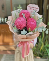 Bó Hoa Cúc Mẫu Đơn Sinh Nhật Hồng Xinh - belovedbeyond.com