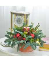 Thông Phối Nến Giáng Sinh - Đỏ - belovedbeyond.com