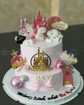 Bánh Kem Tươi 2 Tầng Ngựa Unicorn - belovedbeyond.com