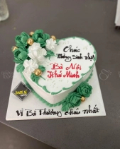 Bánh Kem Tươi Trái Tim Xanh - belovedbeyond.com