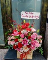 Hfu - Lẵng Hoa Chúc Mừng - belovedbeyond.com