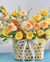 Lẵng Hoa Chúc Mừng David Austin - belovedbeyond.com