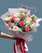Bó Hoa Hồng Dâu Mix - belovedbeyond.com