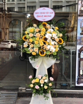 Kệ Hoa Chúc Mừng Tông Vàng - belovedbeyond.com