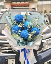 Bó Hoa Cúc Mẫu Đơn Xanh - belovedbeyond.com