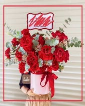 Lẵng Hồng Đỏ Sinh Nhật - belovedbeyond.com