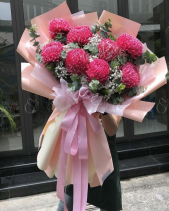 Cúc Mẫu Đơn Hồng - belovedbeyond.com