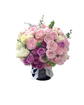 Hộp Vải Mix Hoa Hồng Tone Pastel - belovedbeyond.com