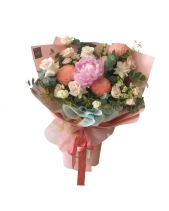 Bó Mẫu Đơn Hà Lan Mix Tone Hồng - belovedbeyond.com