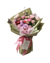 Bó Hoa Mix Tone Hồng Pastel - belovedbeyond.com