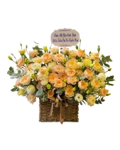 Lẵng Hoa Chúc Mừng Trang Trọng - belovedbeyond.com