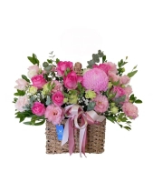 Giỏ Hoa Pinky Garden Hamy - belovedbeyond.com