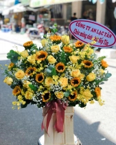 S54 - Lẵng Hoa Xinh 12 - belovedbeyond.com