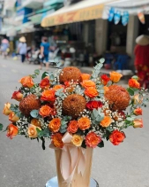 S54 - Lẵng Hoa Xinh 25 - belovedbeyond.com
