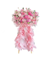 Kệ Hoa Chúc Mừng Tone Hồng - belovedbeyond.com