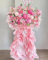 Kệ Hoa Chúc Mừng Tone Hồng - belovedbeyond.com